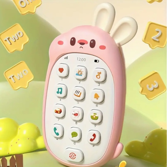 Toy Phone for Babies & Toddlers 0-3 Years - BPA-Free, Music & Sound Functions - Picture 2 of 4